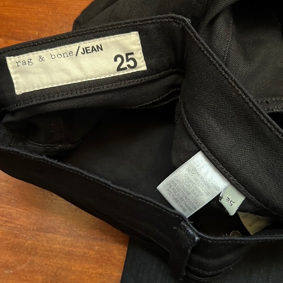 Like New Rag & Bone Yuki High Waist Jean in Coal Bar - Picture 5 of 16